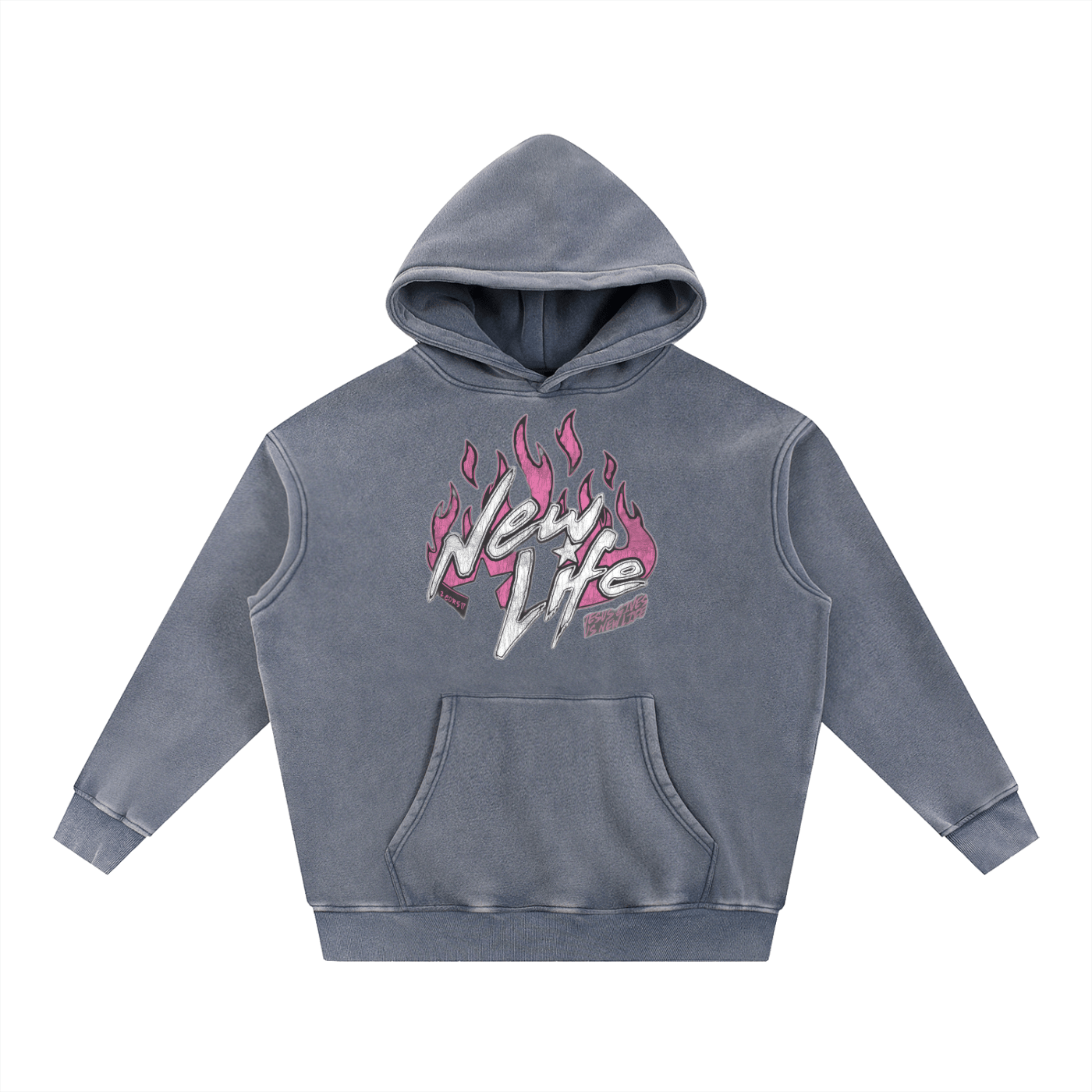 Snow Wash Fleece Oversize Hoodie - Urbanistar