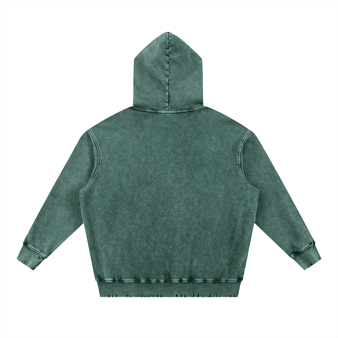 Snow Wash Hand-Frayed Heavyweight  Hoodie - Urbanistar