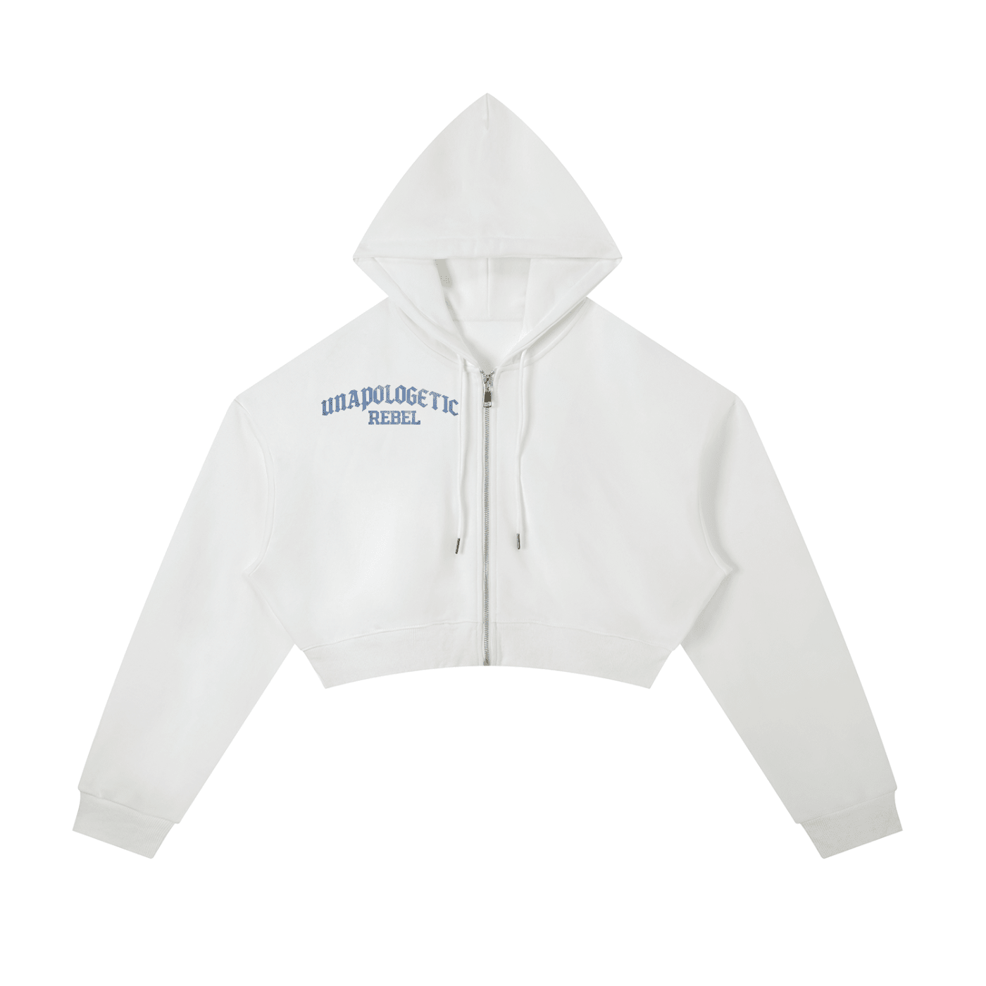 Essential Cropped Zip-Up Hoodie - Urbanistar