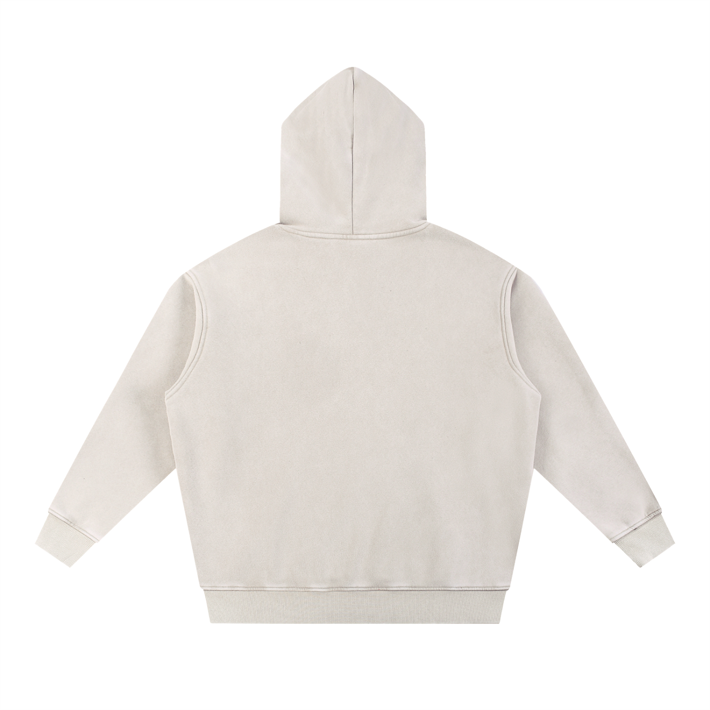 Beige hoodie on a white background