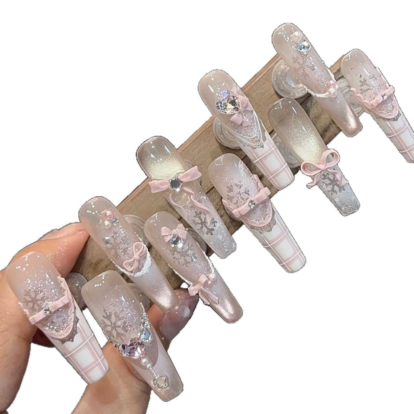 0992- Handmade press on nails fake nails removable