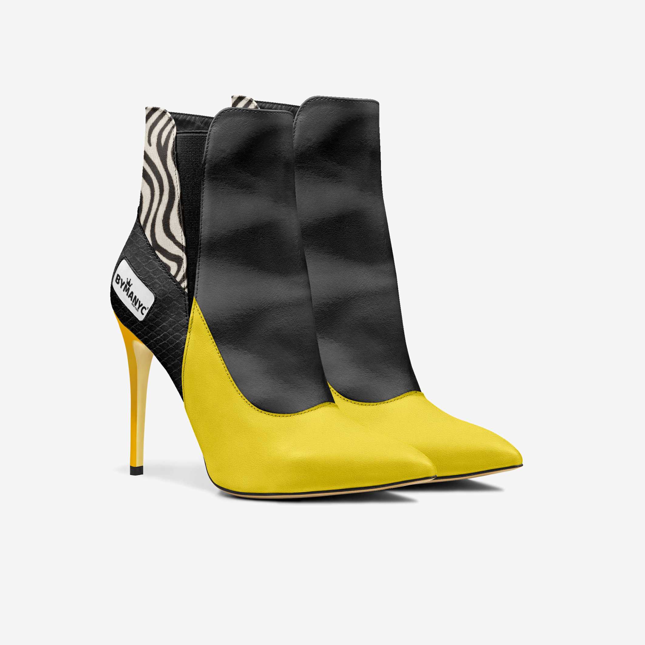 Vegan High Heel Women BYMANYC ® New York Tribeca Yellow Surge