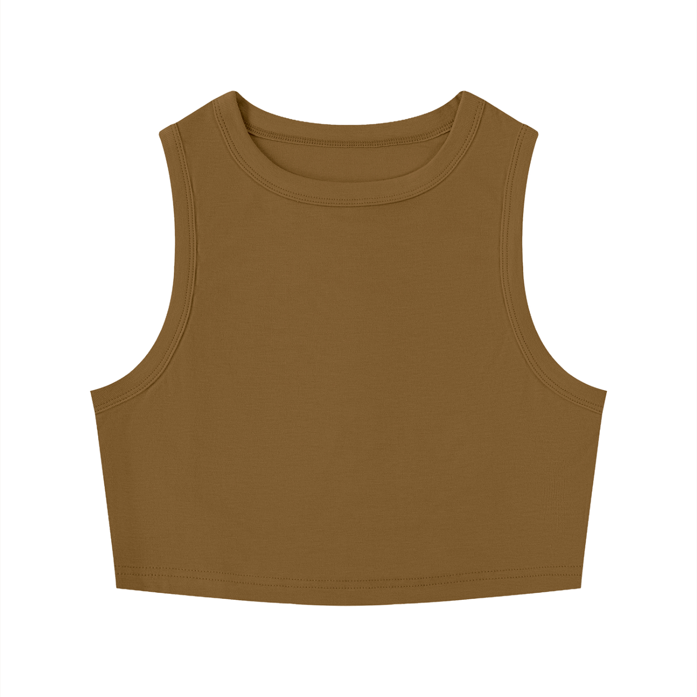 Brown tank top from Urbanistar on a white background