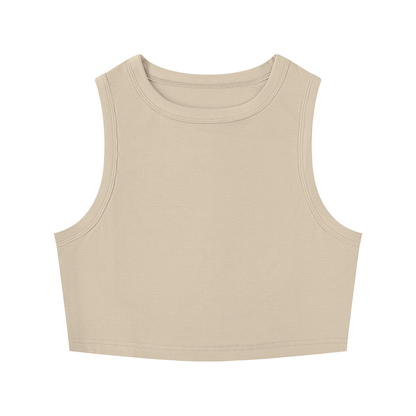 Beige sleeveless top from Urbanistar on a white background