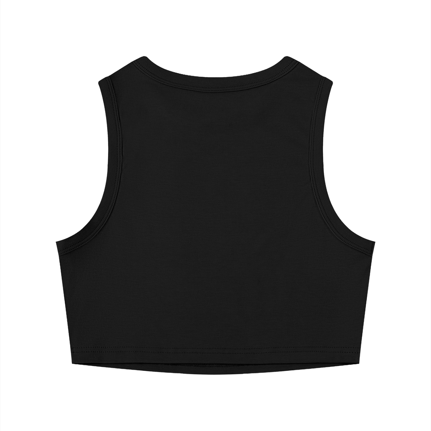 Black tank top from Urbanistar on a white backdrop