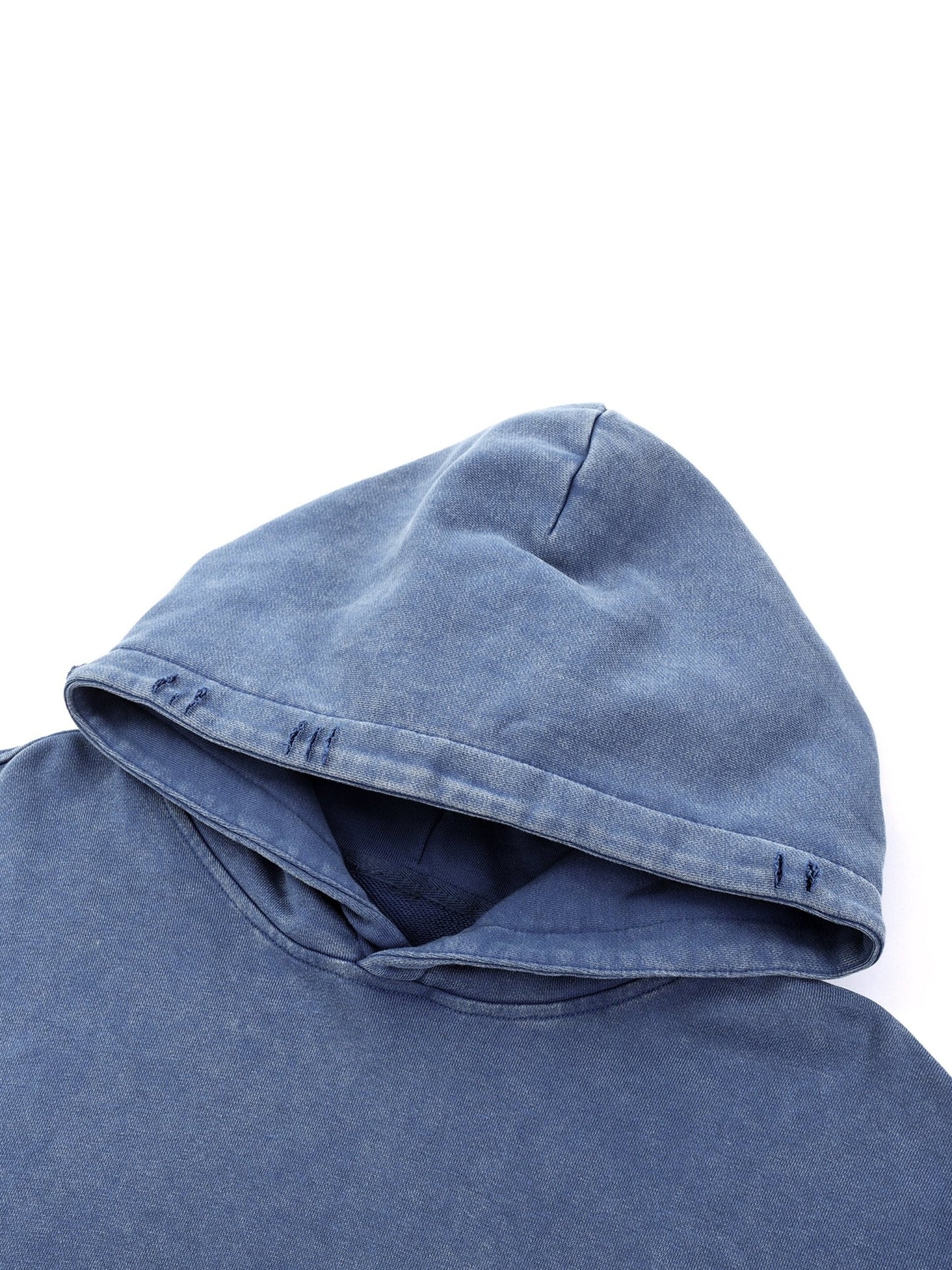 Snow Wash Hand-Frayed Heavyweight  Hoodie - Urbanistar