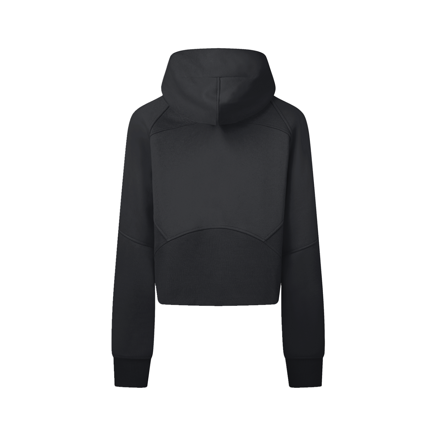 Black hoodie on a white background