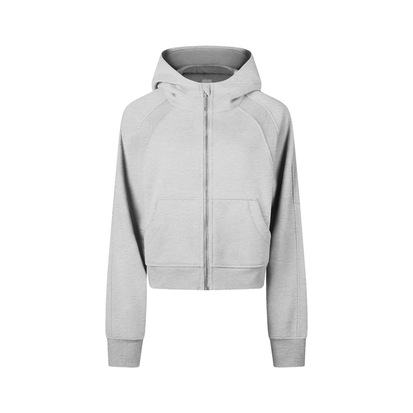 Gray hoodie on a white background