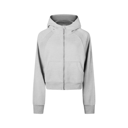 Gray hoodie on a white background