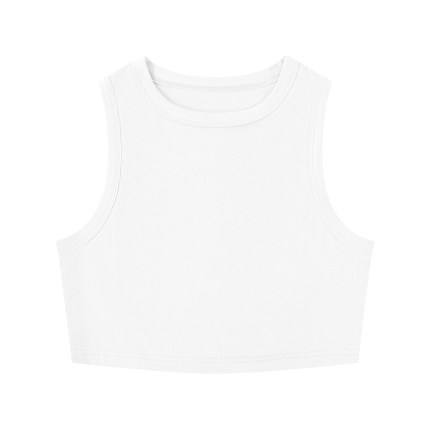 White tank top from Urbanistar against a  white backdrop